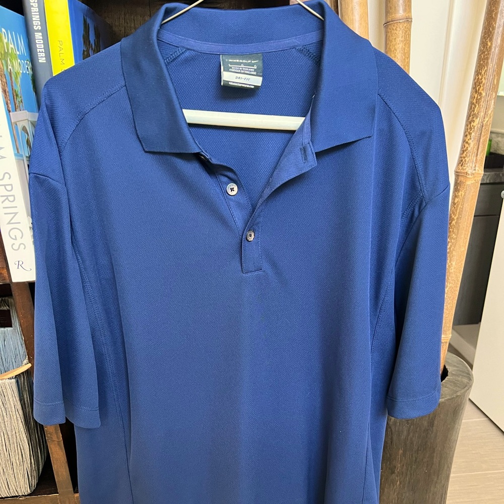 Nike Dri Fit Polo Navy NWOT